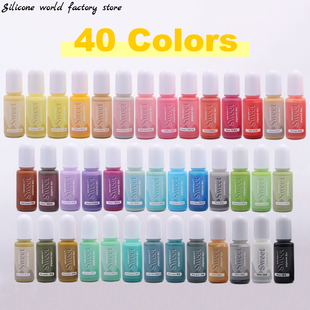 Resin Dye Alcohol - シリコンワールド 10ML ソリッドカラー樹脂顔料 油性液体染料 DIY UVエポキシ樹脂モールド