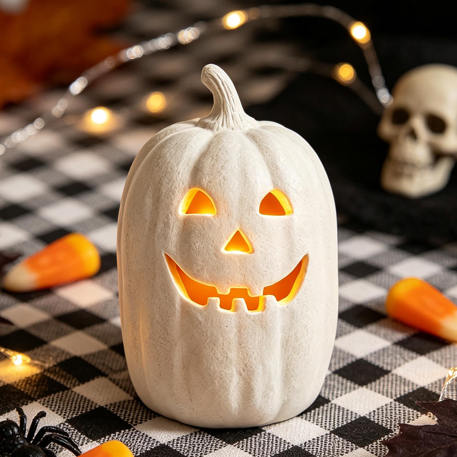 ハロウィンカボチャの工芸品　樹脂製カボチャの手作りランタン飾 - Resin Crafts のレビューと価格