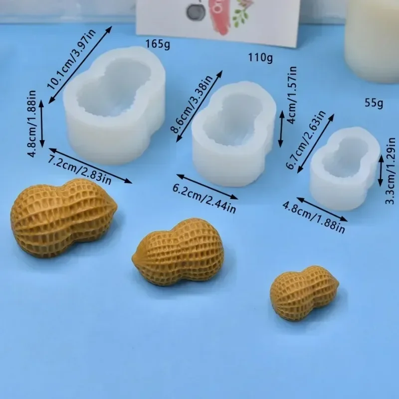 3個入り 2026年 最高品質 新型模擬ピーナッツシリコンモ - Resin Crafts のレビューと価格