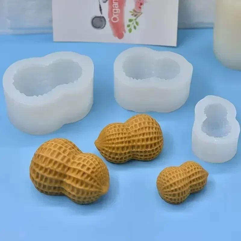 3個入り 2026年 最高品質 新型模擬ピーナッツシリコンモ - Resin Crafts のレビューと価格