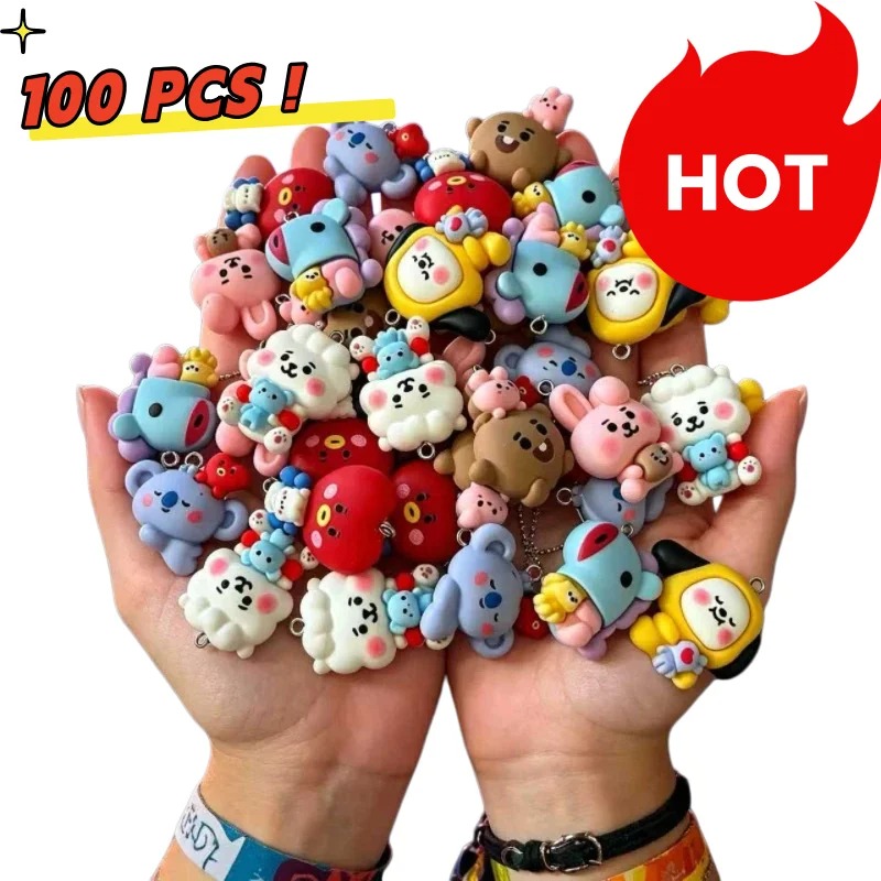 7 個 BT21 樹脂漫画チャーム DIY アクセサリークラ - Resin Crafts のレビューと価格